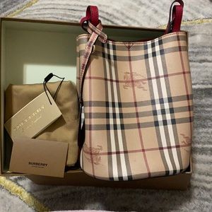 Burberry Red Bucket Bag